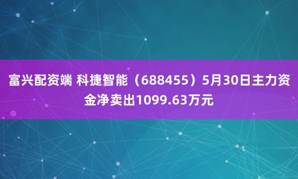 富兴配资端 科捷智能（688455）5月30日主力资金净卖出1099.63万元