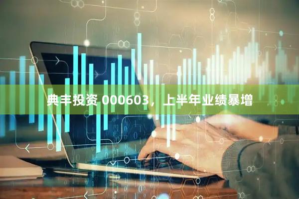 典丰投资 000603，上半年业绩暴增